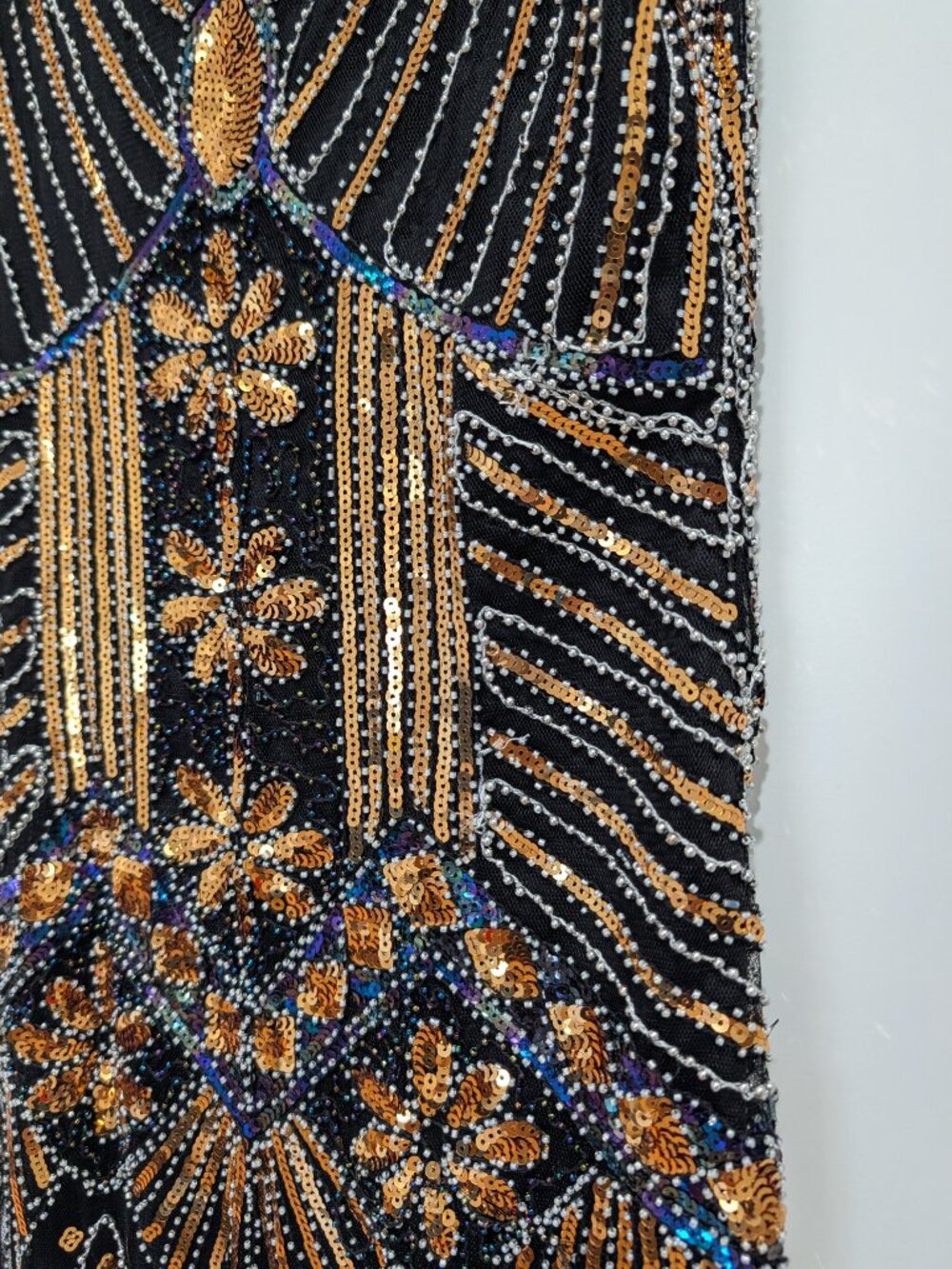Babeyond Women's Flapper Dresses 1920s V Neck Beaded Fringed Great Gatsby Dress - Picture 7 of 9